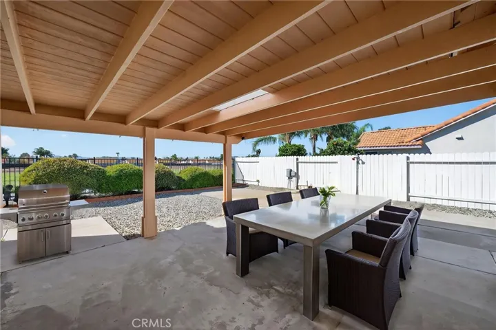 back patio- virtually staged