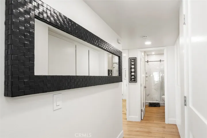 Plenty of storage along the hallway.