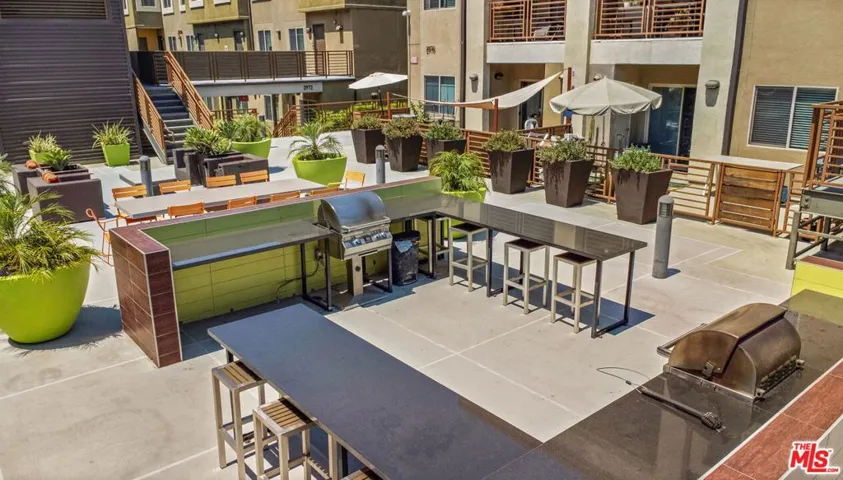 BBQ Grill and seating area