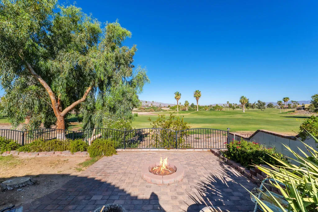golf view from rear yard