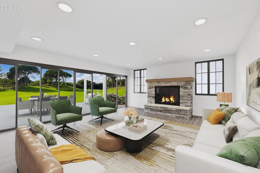 AI renovated living room