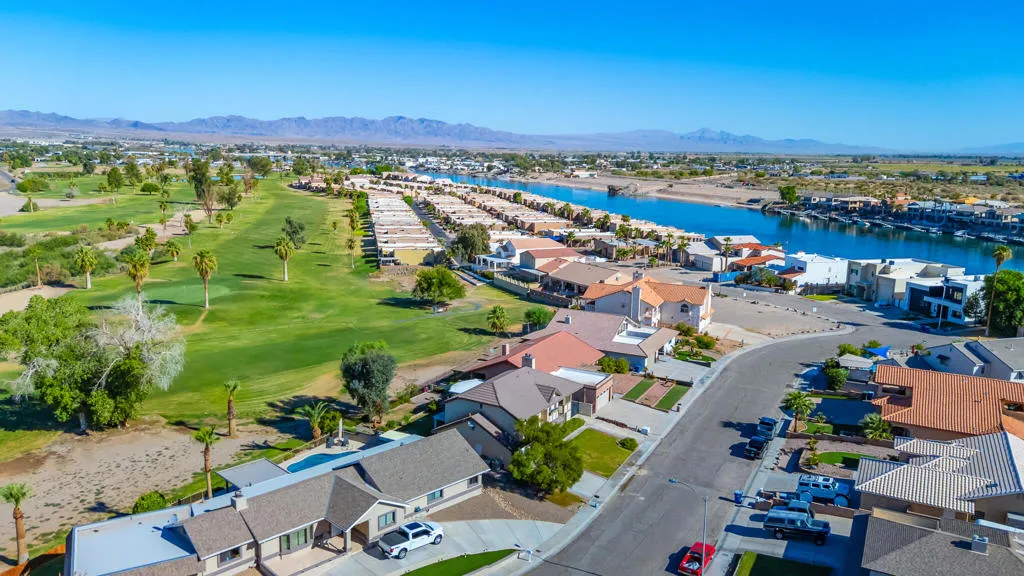 drone view side/river
