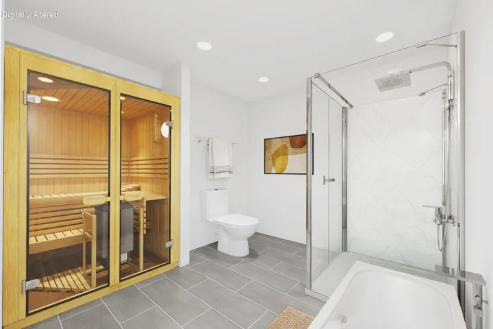 AI renovated primary bath