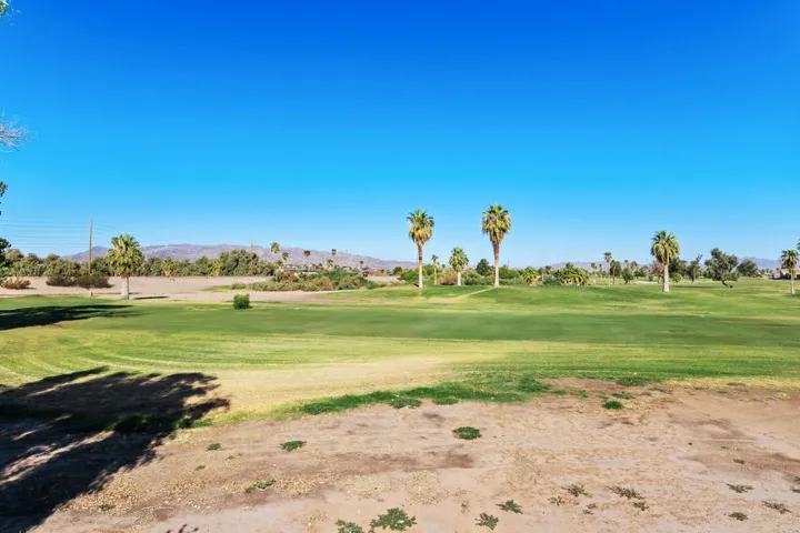 golf view from rear yard