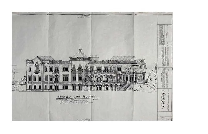 Plans 
designed for an impressive three-level, 28,000 sq ft custom Scholz Design estate