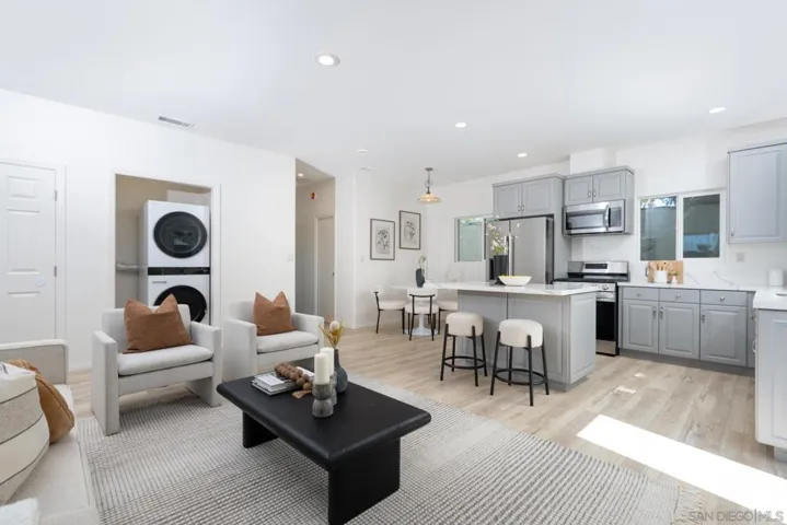 Open Concept Kitchen, Dining, and Living space