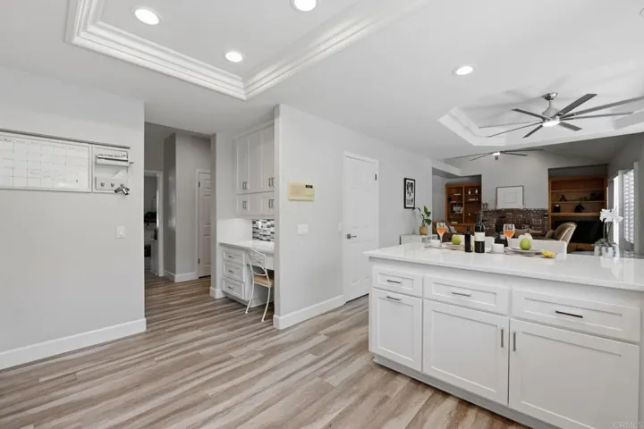 Desk area off kitchen