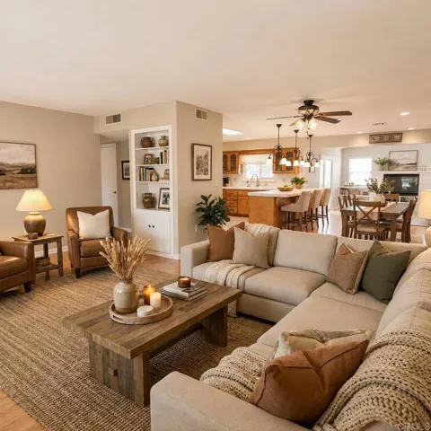 This is AI staged for ideas on how to decorate.