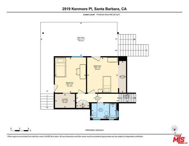 Two Guest Bedrooms on lower le