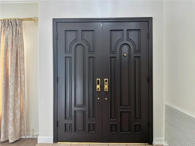 entrance from inside.