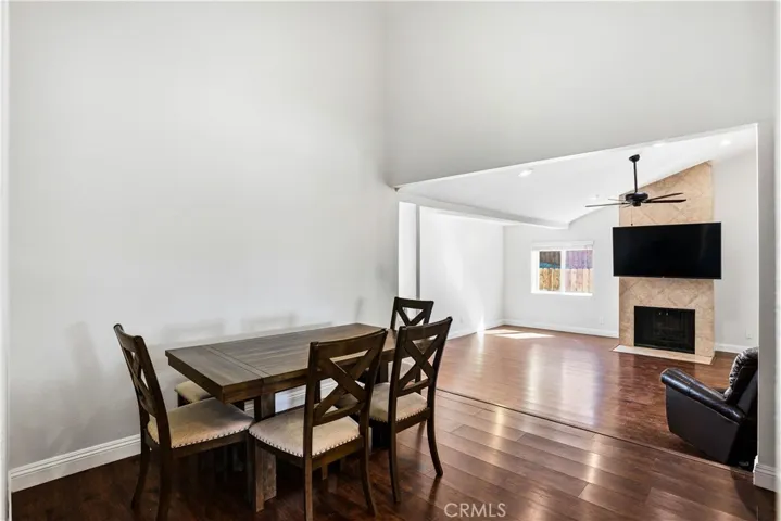 DINING ROOM OVERLOOKING FAMILY ROOM