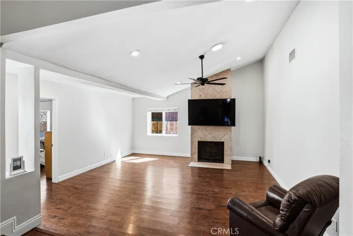 TILED FIREPLACE
