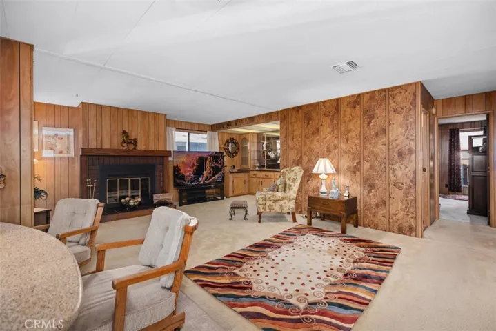 Family Room view from  kitchen area.
