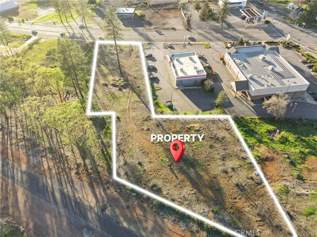 The memorial trail lines up across the back of the property.