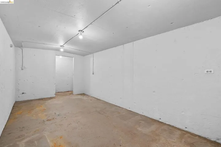 View of unfinished below grade area