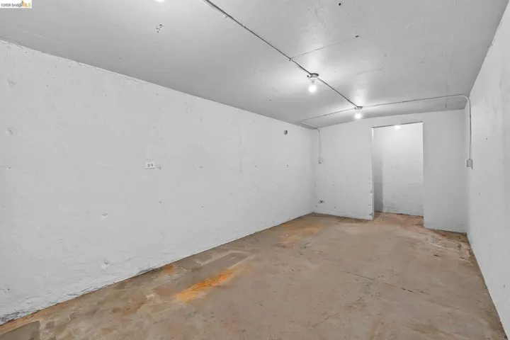 View of unfinished basement