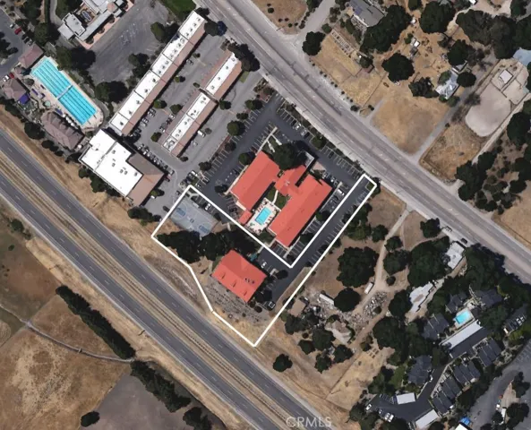Arial view of the property.