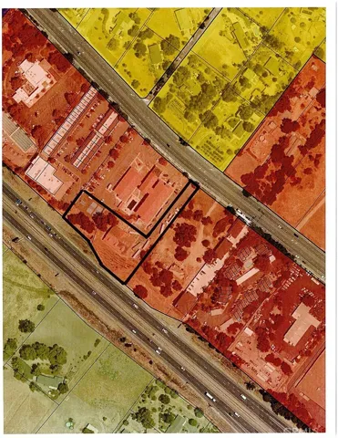 Potential property line with lot line adjustment.