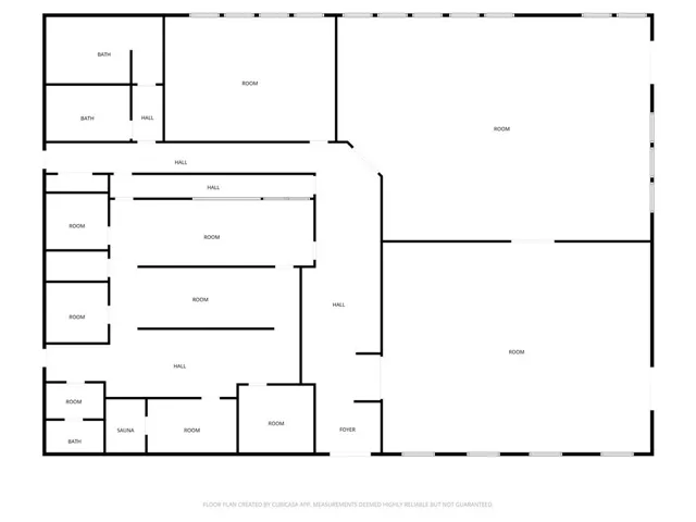 Floor plan for the event center.