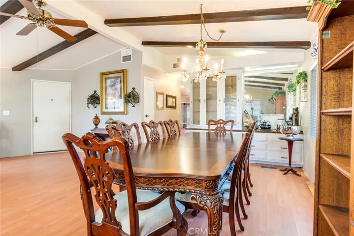 Formal Dining Room with built in