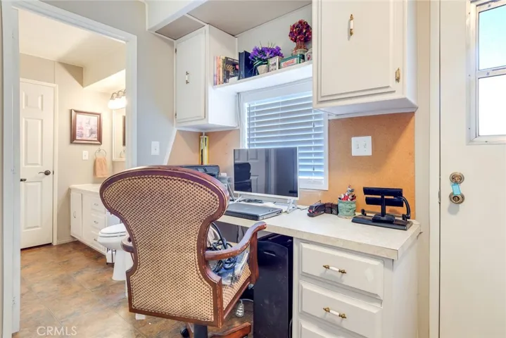 Laundry Room with built in desk area
