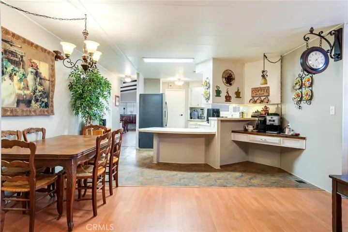 Eating area and kitchen from Family Room