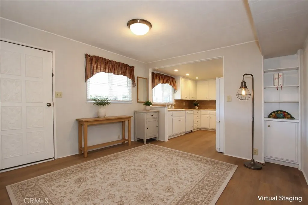 Virtually staged kitchen dining Virtually staged kitchen dining