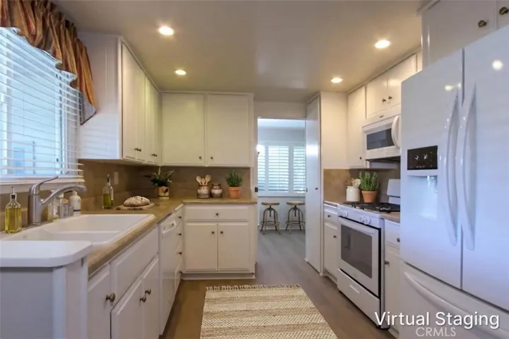 Virtually staged kitchen