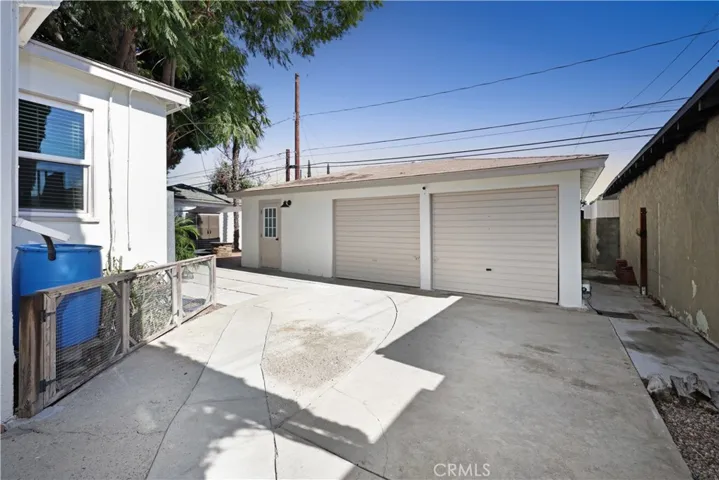 Garage view from Inside Driveway