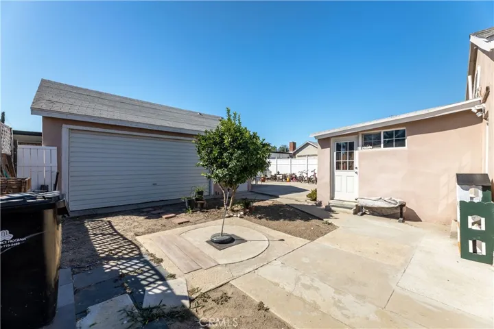 Rear side of  home