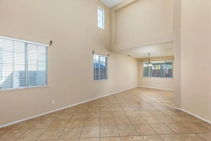 Living area with adjoining dining space.