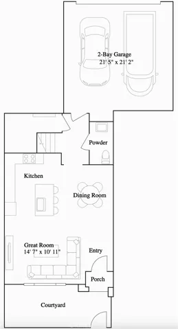 Residence 6 - level 1 floorplan
