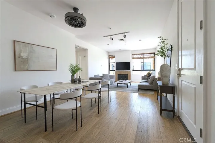Virtually staged living room