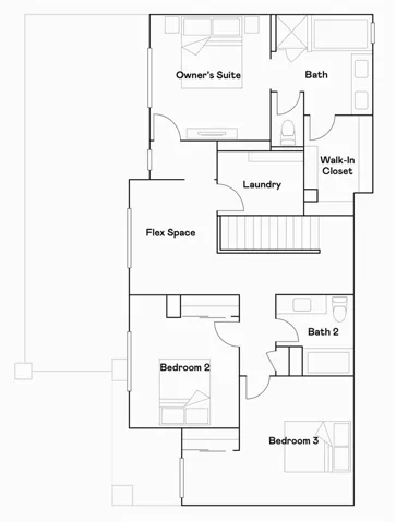 Residence 4 - level 2 floorplan