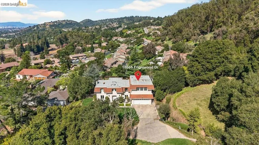 Aerial view of mountains