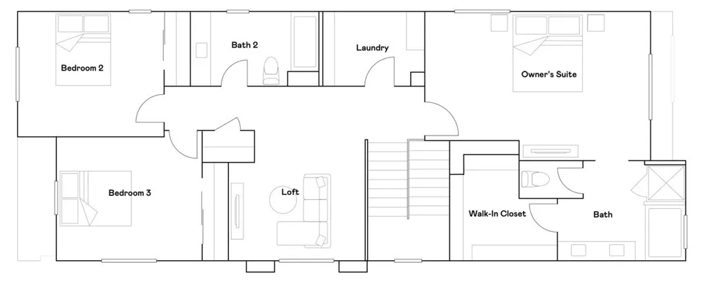 Residence 4 - level 2 floorplan