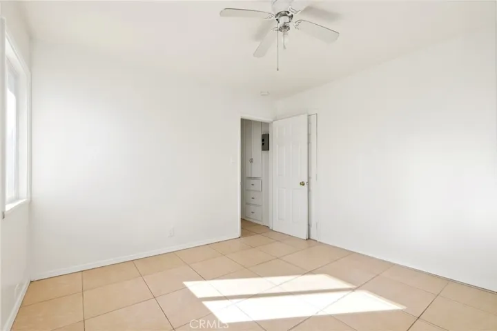 Bedroom of 2bd/1bath unit