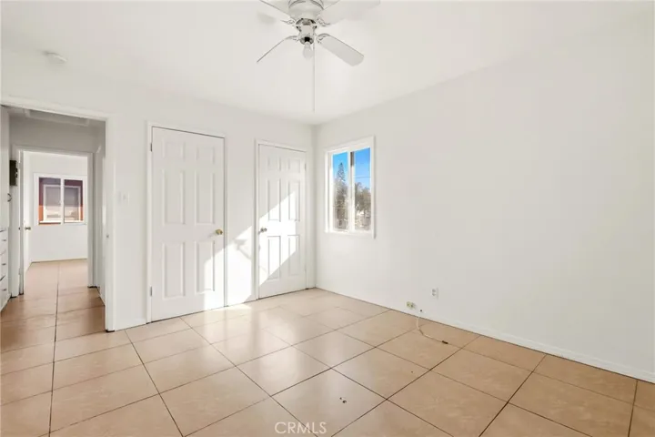 Bedroom of 2bd/1bath unit
