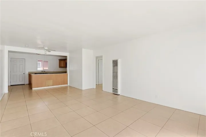 Living / dining of 2bd/1bath unit