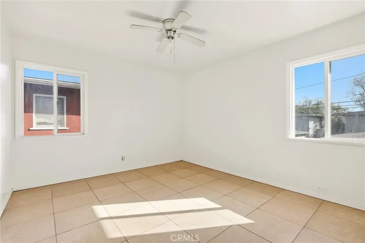 Bedroom of 2bd/1bath unit