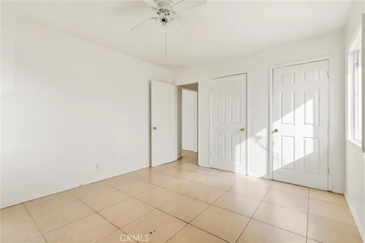 Bedroom of 2bd/1bath unit