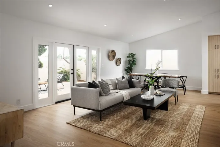 Living room with exit to front  patio