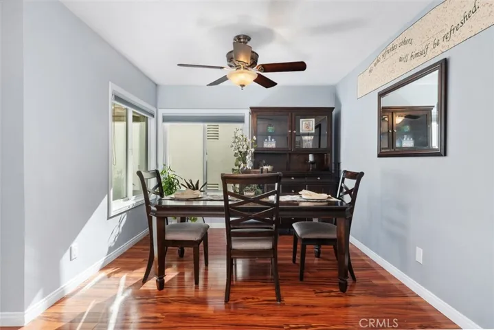 Nice size dining room area with courtyard view