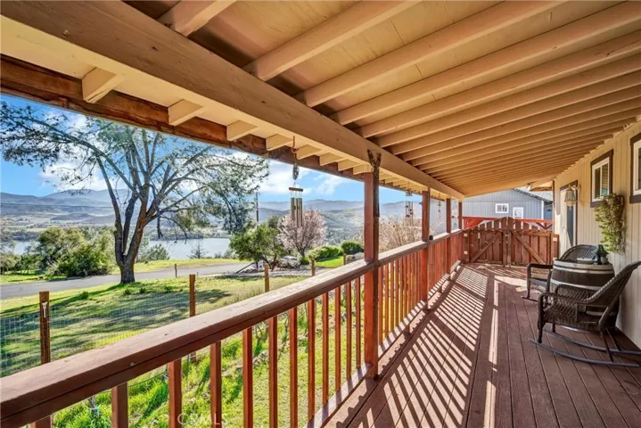 Lovely lake view from covered rear deck.