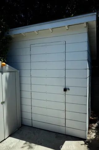 two outdoor sheds