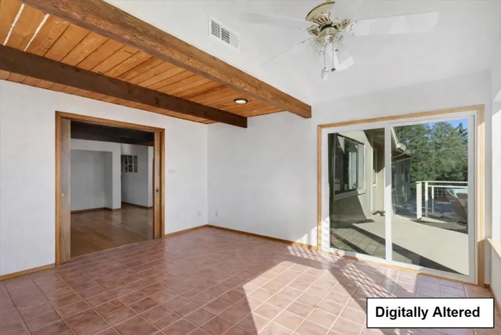 Furniture digitally removed