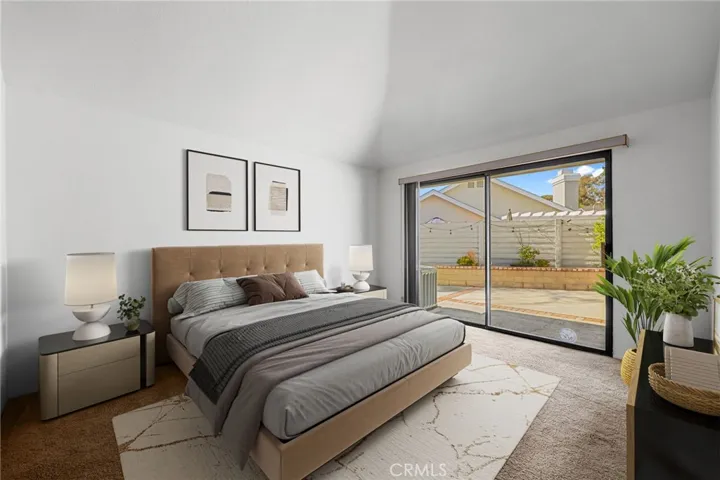 Master bedroom staged
