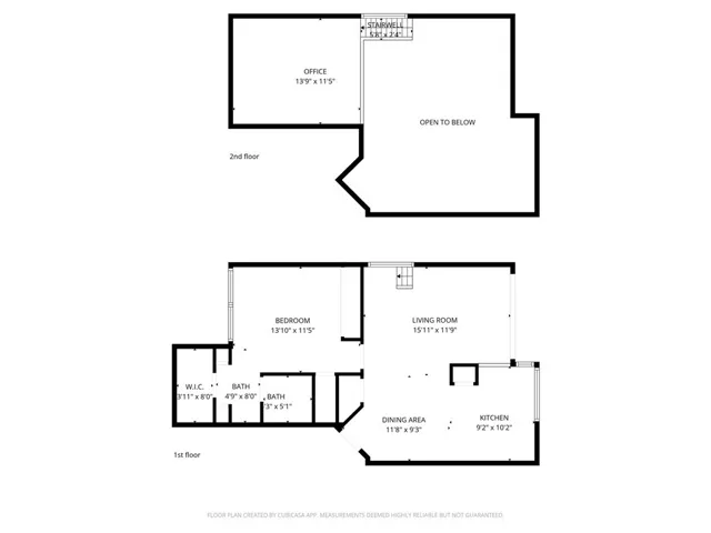 Existing 830sf to include the loft.