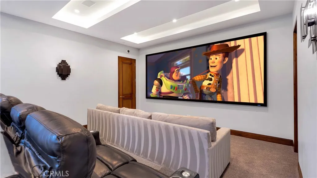 A closer look at the media room.