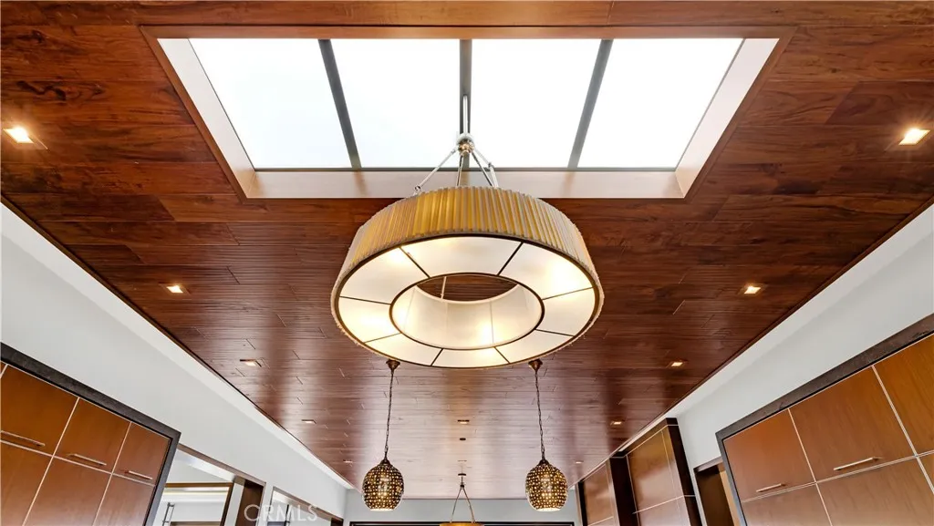 A skylight was added to enhance the space.